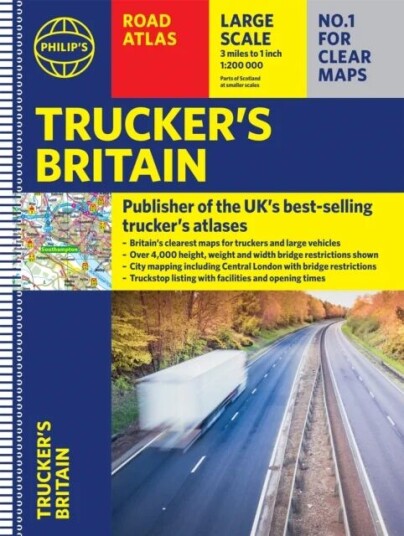 Philip'S Trucker'S Road Atlas Of Britain Av Philip'S Maps