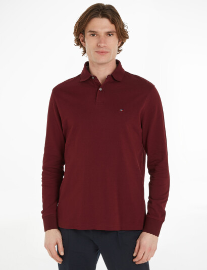 Tommy Hilfiger 1985 Regular Ls Polo Burgundy L Tommy Hilfiger 1985 Regular Ls Polo Burgundy L