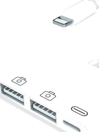 NÖRDIC Lightning Adapter 1 til 3 Ports 2xUSB A Port og 1x Lightning Port for lading NÖRDIC Lightning Adapter 1 til 3 Ports 2xUSB A Port og 1x Lightning Port for lading