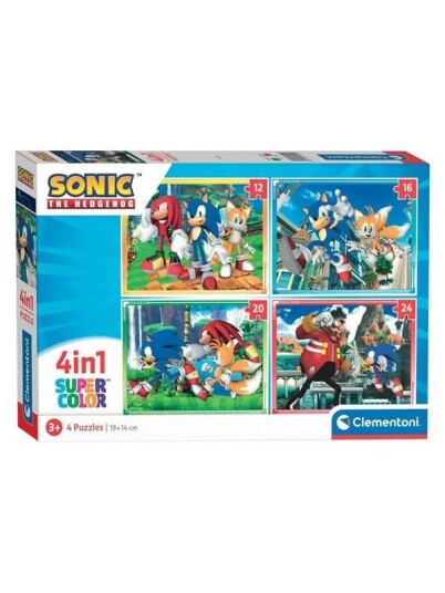 Clementoni Puzzles Sonic 4in1 Gulv Clementoni Puzzles Sonic 4in1 Gulv