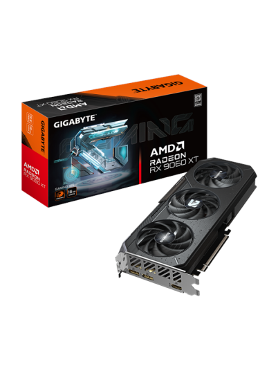 GIGABYTE Radeon RX 9060 XT Gaming 16GB GDDR6 Grafikkort med 2xHDMI 2xDP
