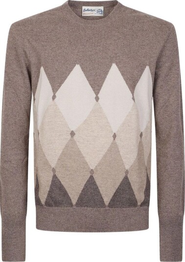 Ballantyne Herre Strikkevarer Brun 3XL,