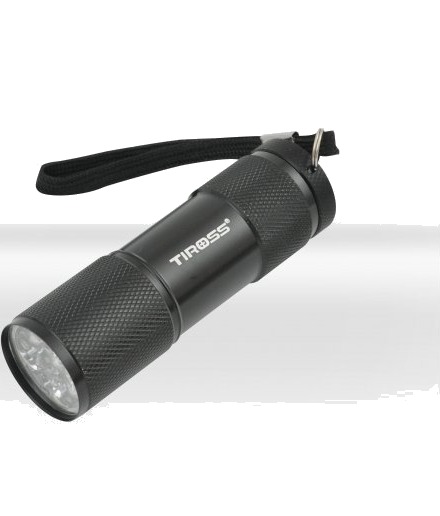 Tiross Ts-733 Lommelykt Med Batteri 9 Led