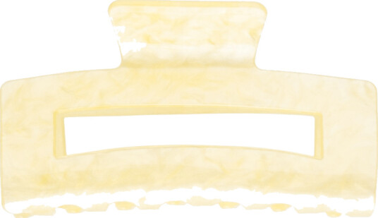 DARK Square Hair Claw Large Pale Yellow 1pcs DARK Square Hair Claw Large Pale Yellow 1pcs