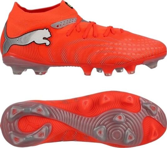 PUMA Future 9 Pro FG/AG Unleashed rød/PUMA White/PUMA Svart/PUMA Sølv Kvinner størrelse 38