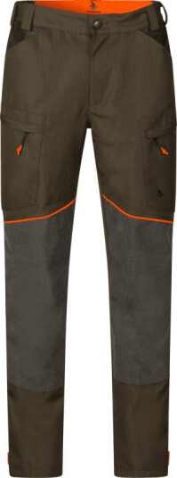 Seeland Men's Venture Pants 50, Pine Green/Hi-Vis Orange