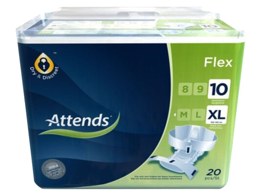 Attends Flex 10, X-large 20 stk.