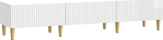  TV skap Høgglans hvit 147 x 34,5 x 30 cm Konstruert tre