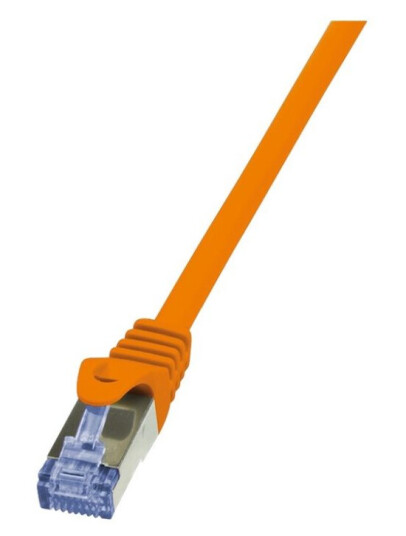 Logilink Primeline Koblingskabel Rj-45 Hann Til Rj-45 Hann 5 M Sftp Pimf Cat 6A Halogenfri Oransje