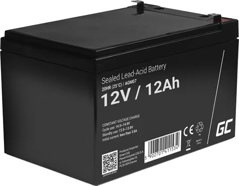 Green Cell AGM07 Battery AGM 12V12AH Green Cell AGM07 Battery AGM 12V12AH