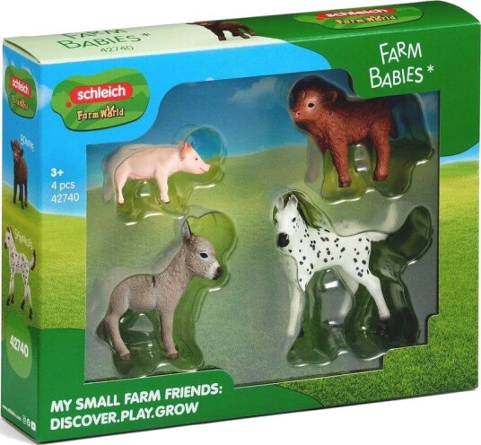 Schleich Farm World Gårdsdyr Unger Figursett - 4 Dyr, Fra 3 År Schleich Farm World Gårdsdyr Unger Figursett - 4 Dyr, Fra 3 År