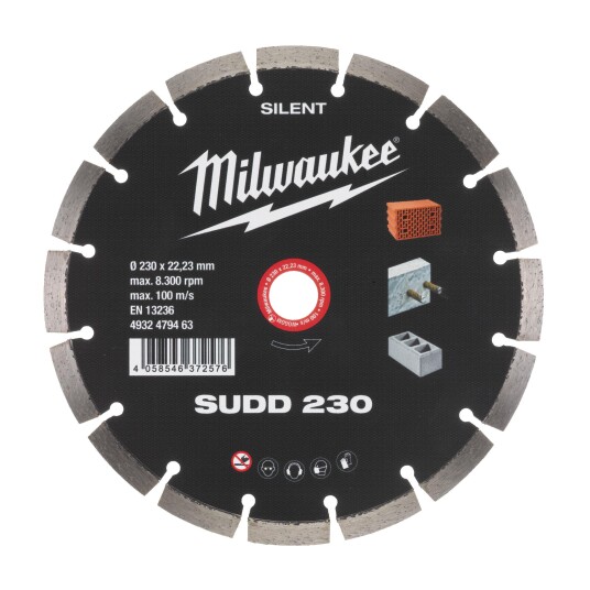Milwaukee 4932479463 SUDD SILENT Kappeskive Skivediameter 230 mm Maskintilbehør & forbruk
