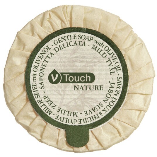 VEGA Mild såpe V-Touch Nature med olivenolje; Brun/Grønn; 400 Stykk / Forpakning VEGA Mild såpe V-Touch Nature med olivenolje; Brun/Grønn; 400 Stykk / Forpakning