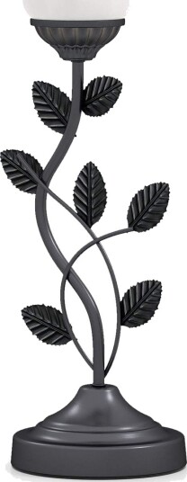 Vintage Tulip Glass Bordlampe – Elegante Metallblader