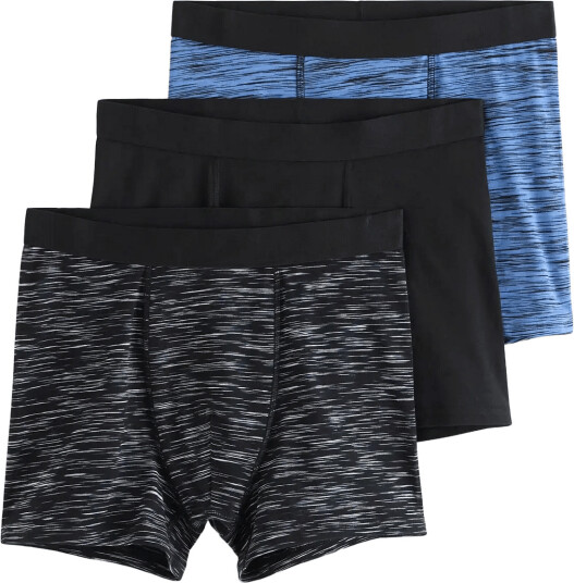 Lindex 3 Pack Boxer Shorts Black 170