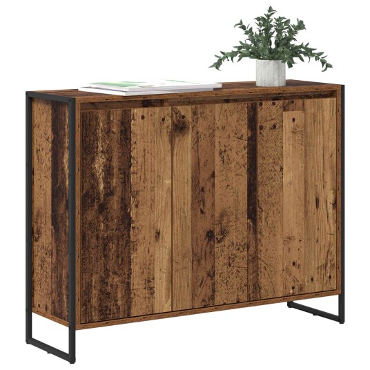 Sideskap Gamle tre 96,5 x 30 x 75 cm Konstruert tre Sideskap Gamle tre 96,5 x 30 x 75 cm Konstruert tre