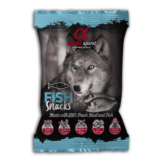 AlphaSpirit fisk hundesnacks 50 g