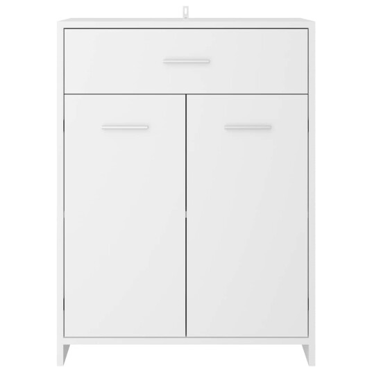 vidaXL Baderomsskap hvit 60x33x80 cm sponplate