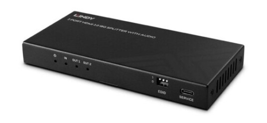 Lindy 38534, Hdmi, 2X Hdmi, 3,5 Mm, 7680 X 4320 Piksler, Sort, Metall Lindy 38534, Hdmi, 2X Hdmi, 3,5 Mm, 7680 X 4320 Piksler, Sort, Metall