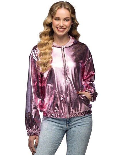 Boland Metallisk Rosa Jakke til Dame