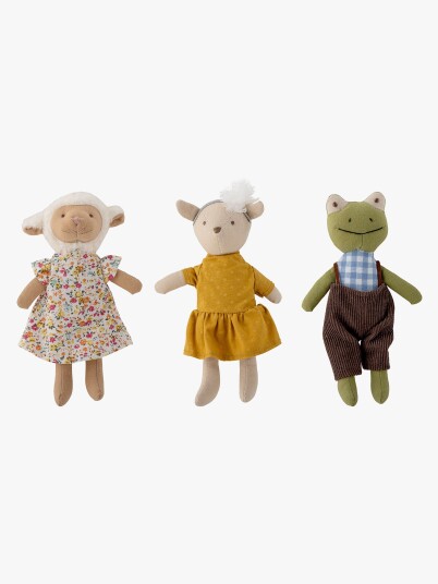 Bloomingville Animal Friends Doll Yellow Cotton Multi/patterned ONE SIZE Bloomingville Animal Friends Doll Yellow Cotton Multi/patterned ONE SIZE
