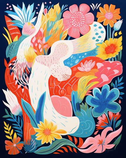Namly Design Plakat Vibrant Floral Art POSTERBSDPJY
