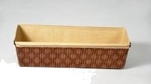 Kageform 263X80x70 Mm Rektangulær Brun/Guld,480 Stk/Krt