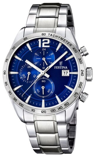 Festina Herreklokke F16759 3 Sport Blå/Stål Ø44 mm