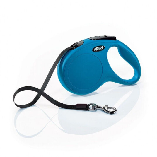 Flexi New Classic Hundebånd M 5m Blå - Maks 25 kg Flexi New Classic Hundebånd M 5m Blå - Maks 25 kg