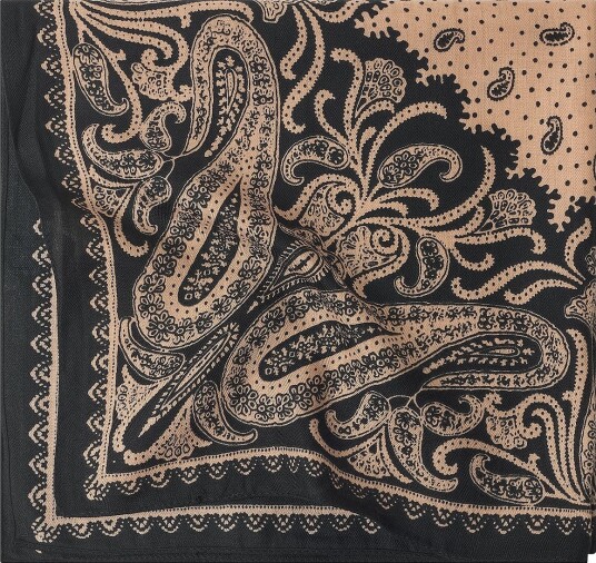 BOW19 Details Skjerf Paisley Svart BOW19 Details Skjerf Paisley Svart