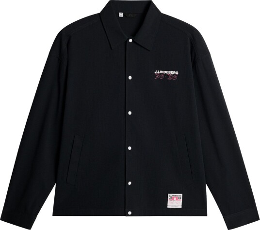J.Lindeberg 30Y Cam Coach Svart Golfjakke herre Black XX Large