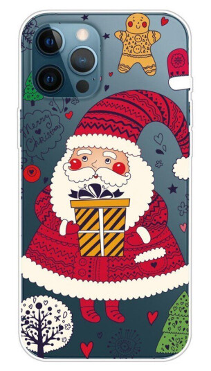 INCOVER iPhone 14 Pro Max TPU Plast Jul Deksel - Julenissen med Gave