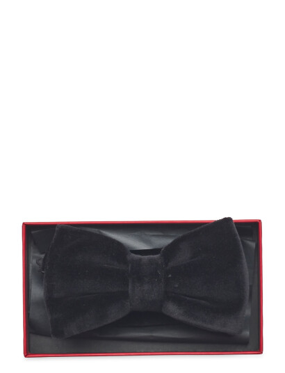 HUGO Bow Tie Velvet - Black - ONE SIZE