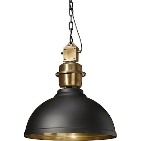Manchester Svart/Messing 52cm