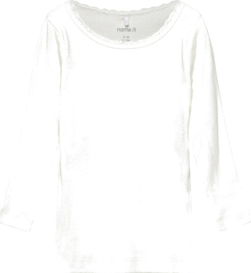 Name It Nmfkab Langermet Topp Hvit 110 Sommer