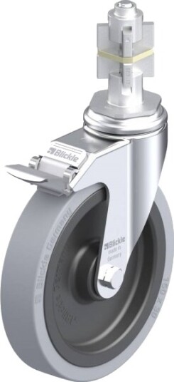 Blickle 750863 Lkra-Vpa 150K-11-Fi-E17 Styrehjul Med Bremse, Hjuldiameter 150 Mm, Bæreevne (Maks.) 110 Kg, 1 Stk