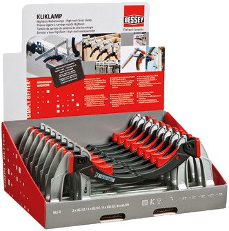 Bessey KliKlamp Borddisplay Kli-d Med 16 Klemmer