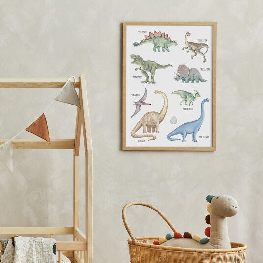 Plakat Dinosaurer