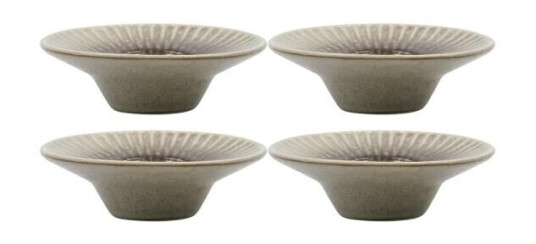 House Doctor Pleat eggeglass 4 stk gråbrun