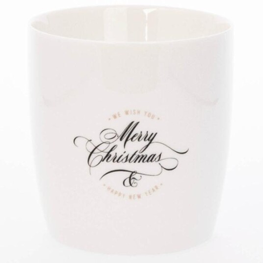 Sögne Home - Krus merry christmas 30 cl hvit
