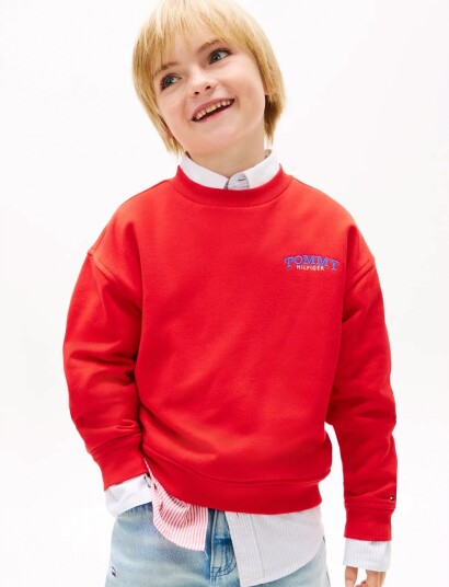 Tommy Hilfiger Monotype Graphic Sweatshirt   Red   176