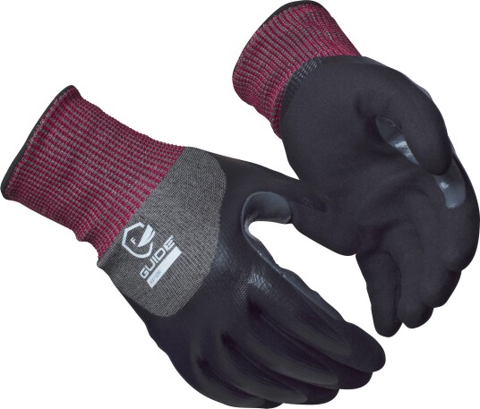 Guide Gloves 6607 Hanske nitrildyppet, kuttbeskyttelse F, touch 11, Klær