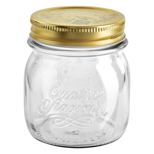 Bormioli Rocco Glasskrukke Quattro Stagioni med lokk; 33cl, 6.7x9.3 cm (ØxH); Transparent; 12 Stykk / Forpakning