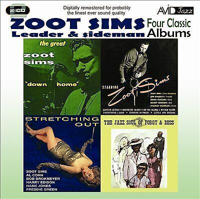 MediaTronixs Zoot Sims : Four Classic Albums: Stretching Out/Starring/Down Home/Jazz Soul of Pre-Owned