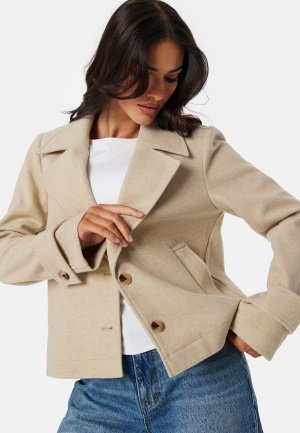 Pieces Pcbeatrice short jacket White Pepper M