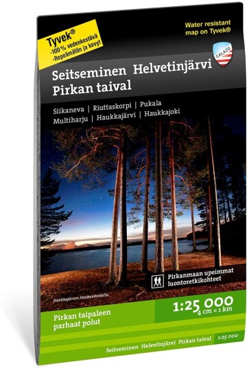 Calazo förlag Seitseminen Helvetinjärvi Pirkan taival 1:25.000 NoColour OneSize