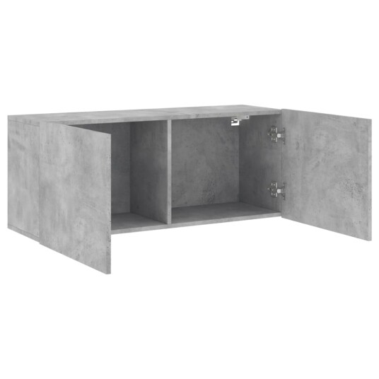 vidaXL Vegghengt TV-benk betonggrå 100x30x41 cm 8721012255531 vidaXL Vegghengt TV-benk betonggrå 100x30x41 cm 8721012255531