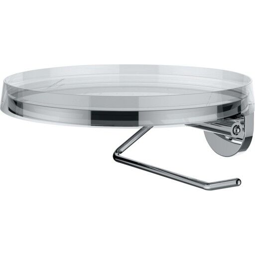 LAUFEN KARTELL PAPIRHOLDER Ø185 MM MED FAT/BOLLE GJENNOMSIKTIG KRYSTALLKLAR