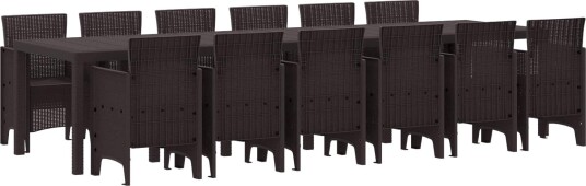 13 delt hage spisebord sett brunt polyrotting hagebord brunt 200x100x73 cm polyrotting hagebord brunt 150x100x73 cm polyrotting 4 stk hage stoler brunt polyrotting 13 delt hage spisebord sett brunt polyrotting hagebord brunt 200x100x73 cm polyrotting hagebord brunt 150x100x73 cm polyrotting 4 stk hage stoler brunt polyrotting