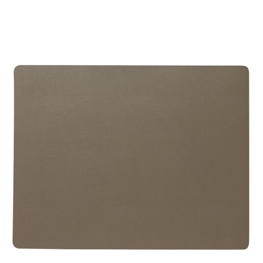 Lind DNA  Leather Serene Square bordbrikke L moss